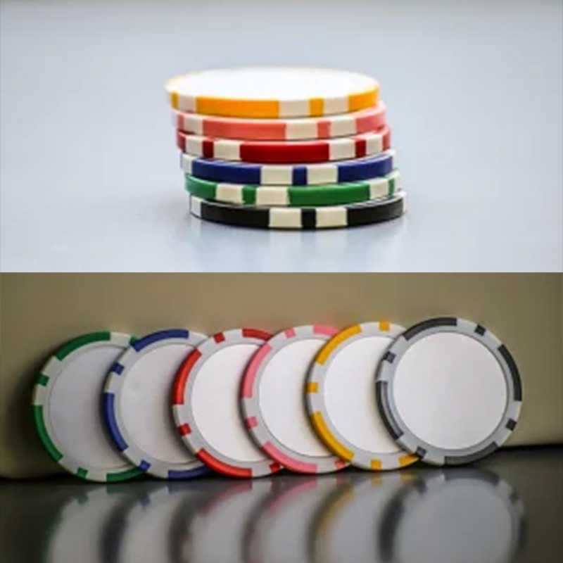 名入れ オリジナル カジノ チップ マーカー 5枚セット ゴルフ ポッキリ