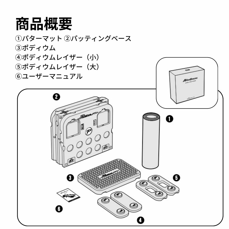 ほとけさま専用新品未開封エアブレイク　パターマット ほとけさま専用新品未開封エアブレイク パターマット Air Break