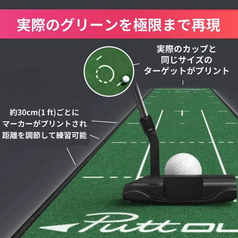 PuttOUT パッティングマット ミディアム 約3メートル PuttOUT パッティングマット ミディアム 約3メートル PuttOUT パット