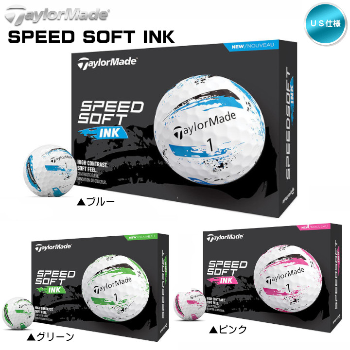 新品 24年モデルテーラーメイドスピードソフトインクゴルフボール ブルー5ダース 送料無料】2024 テーラーメイド スピードソフトインク ゴルフ