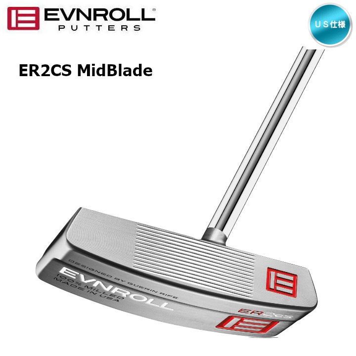右用 EVNROLL イーブンロール ER2CS（シルバー）パター ミッド