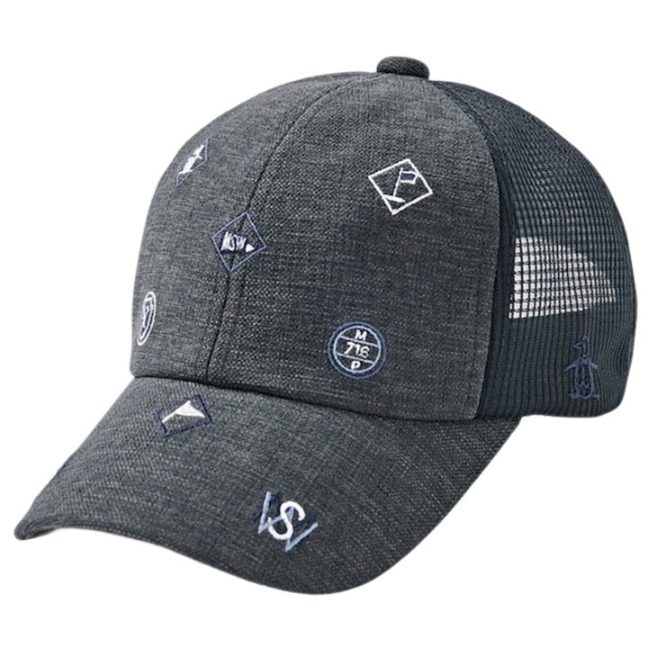 送料無料】マンシングウェア 飛び柄刺繍 クーリング アジャスタブル