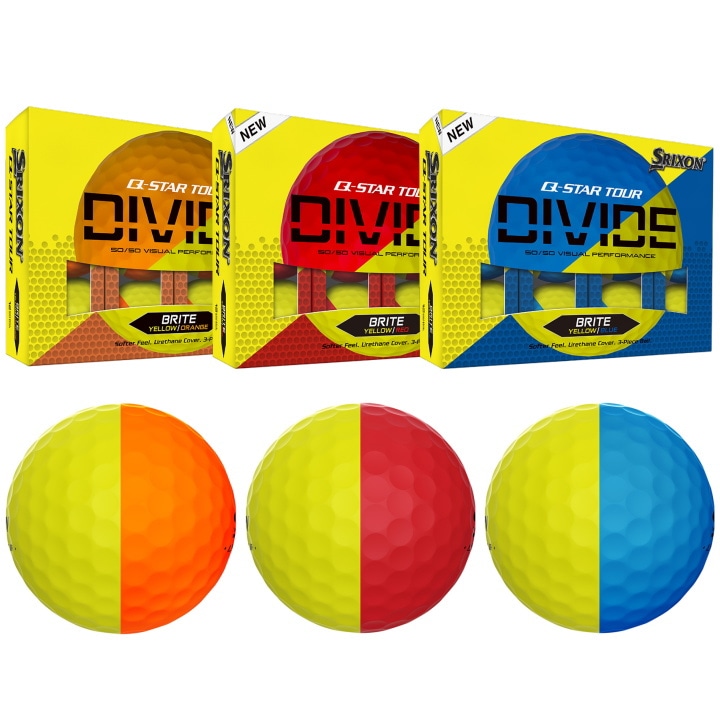 ゴルフボール　SRIXON 18球 ツートンカラーボール入り　DIVIDE ゴルフボール SRIXON 18球 ツートンカラーボール入り DIVIDE