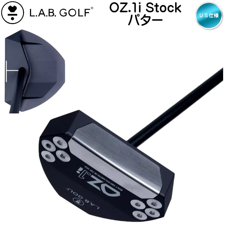 LAB GOLF パター ブラック ヘッドカバー付き 右用 LAB GOLF ラブゴルフ OZ.1i STOCK パター マットブラック