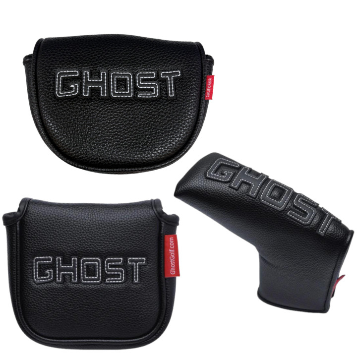 【送料無料】2025 GHOST GOLF ゴーストゴルフ レザー パターカバー（ブラック）US仕様