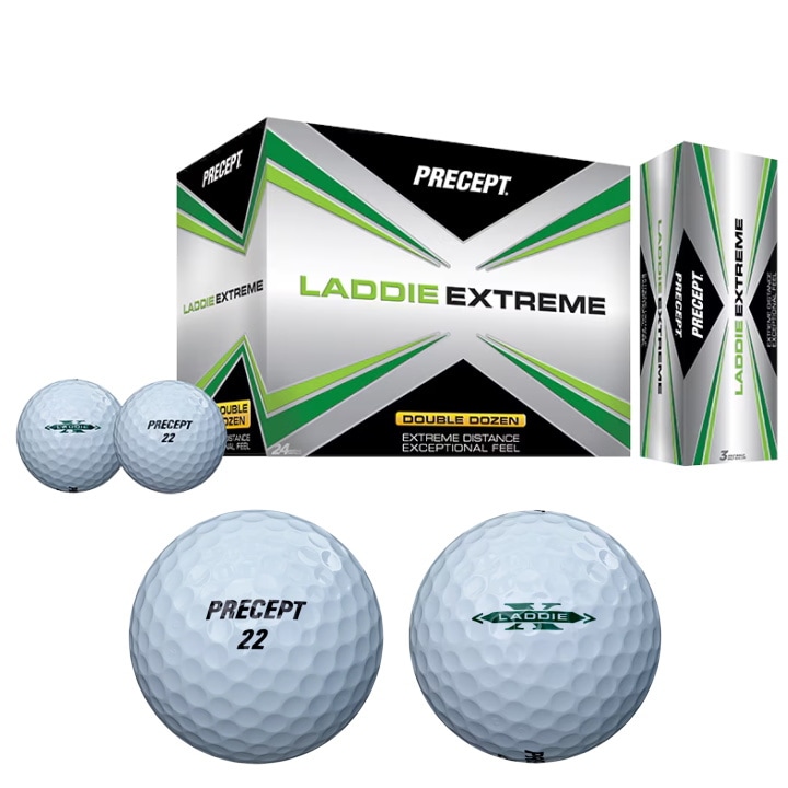 【送料無料】ブリヂストン Laddie Extreme ラディ エクストリーム ゴルフボール 1箱 (24球入り) US仕様 ホワイト BRIDGESTON