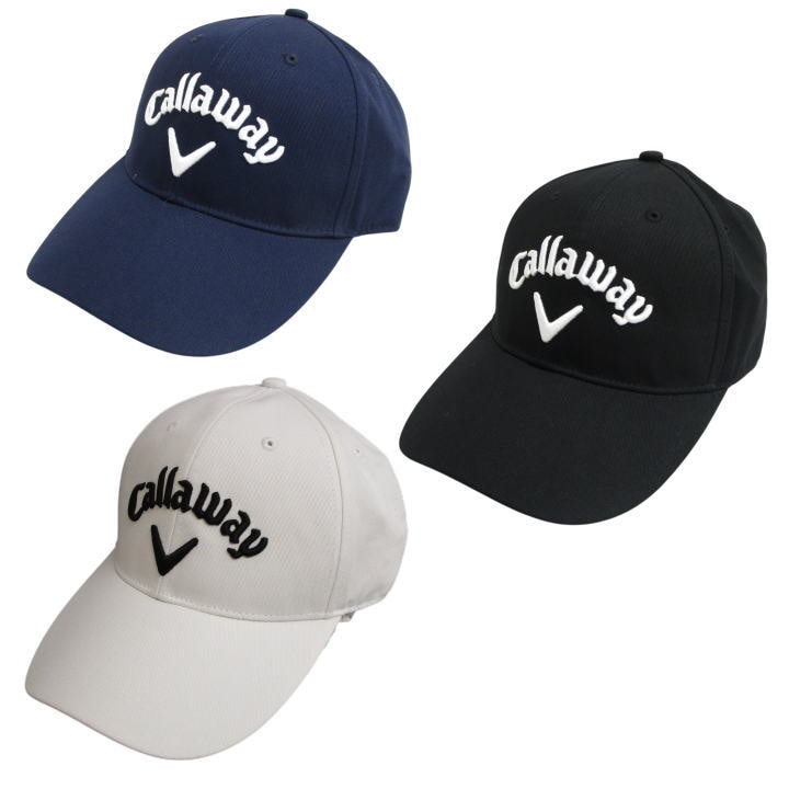 【送料無料】2026 キャロウェイ コットン ツイル キャップ 帽子 C26990114 日本仕様 Callaway ( ブラック / ホワイト / ネイビー )