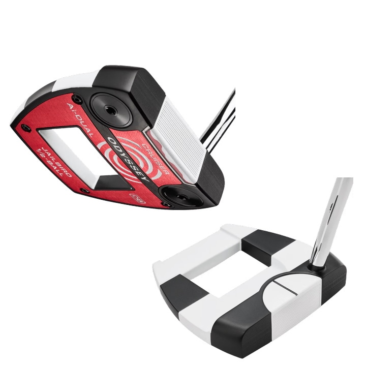 【送料無料】左用 2026 オデッセイ Ai-DUAL 1/2-BALL CRUISER JAILBIRD DB パター STROKE LAB 140 スチールシャフト 日本仕様 レフティー odyssey エーアイデュアル ハーフボール クルーザー ジェイルバード 38インチ 中尺