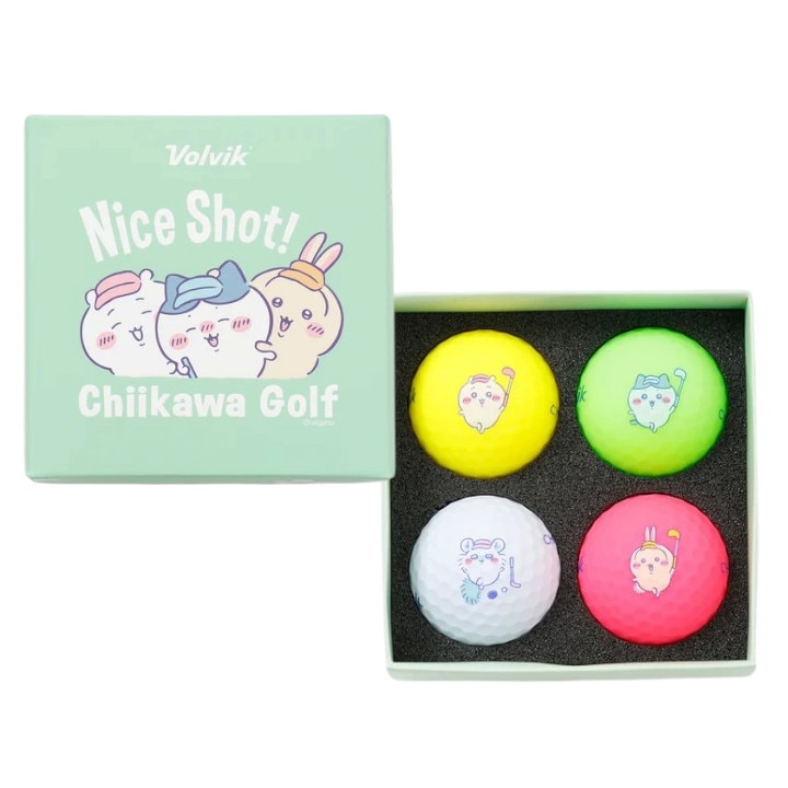 【送料無料】ちいかわGOLF ちいかわ ゴルフ グッズ ゴルフボール(4個入り) VOLVIKカラーミックス