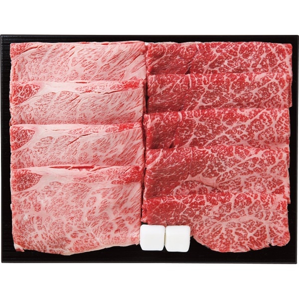 仙台牛 肩ロース・モモ すき焼き食べ比べセット（計800ｇ）【目録】