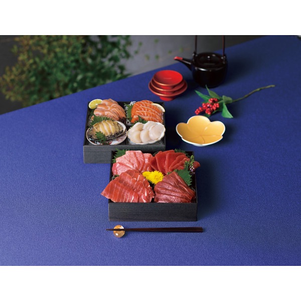 雫監修 天然マグロのお刺身セット 二段重【目録】