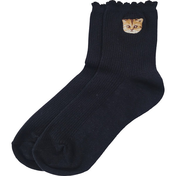 ポール＆ジョー レディースソックス ワンポイント刺繍