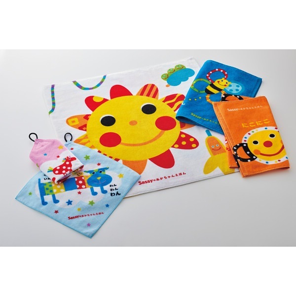 サッシーのあかちゃんえほんタオル バス・フェイス・ループタオルセット
