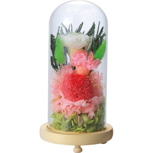 お供えガラスドームアレンジメント