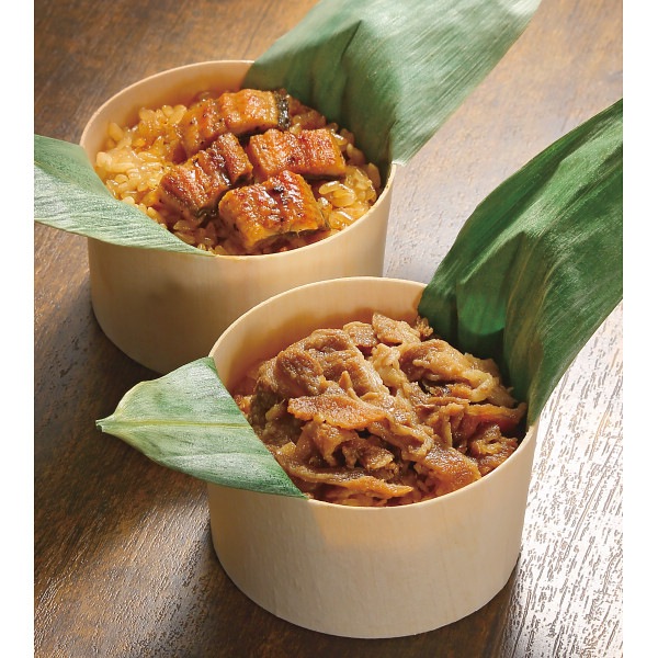 うなぎ工房のおこわ2種8食セット うなぎ・牛しぐれ【目録】