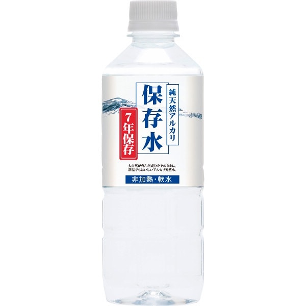 ＫＦＧ 純天然アルカリ保存水（7年）500ｍｌ（24本）