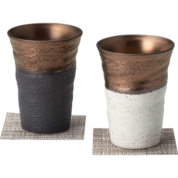 ＭＩＮＯ－ＹＡＫＩ 金彩ペアカップセット（コースター付）