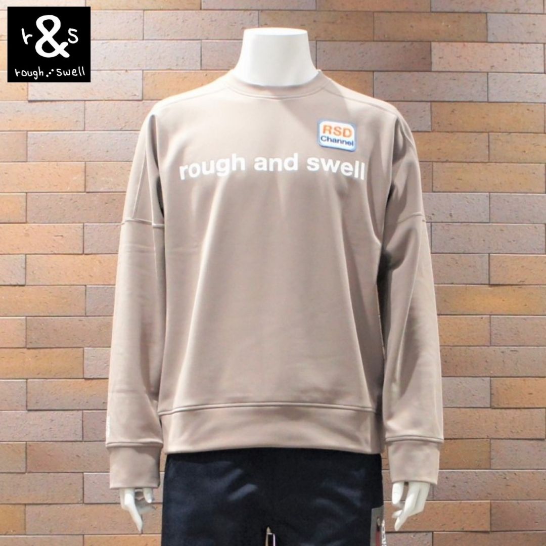 rough and swell ラフアンドスウェル BIG ARCH SWEAT rough&swell BIG ARCH SWEAT ベージュM