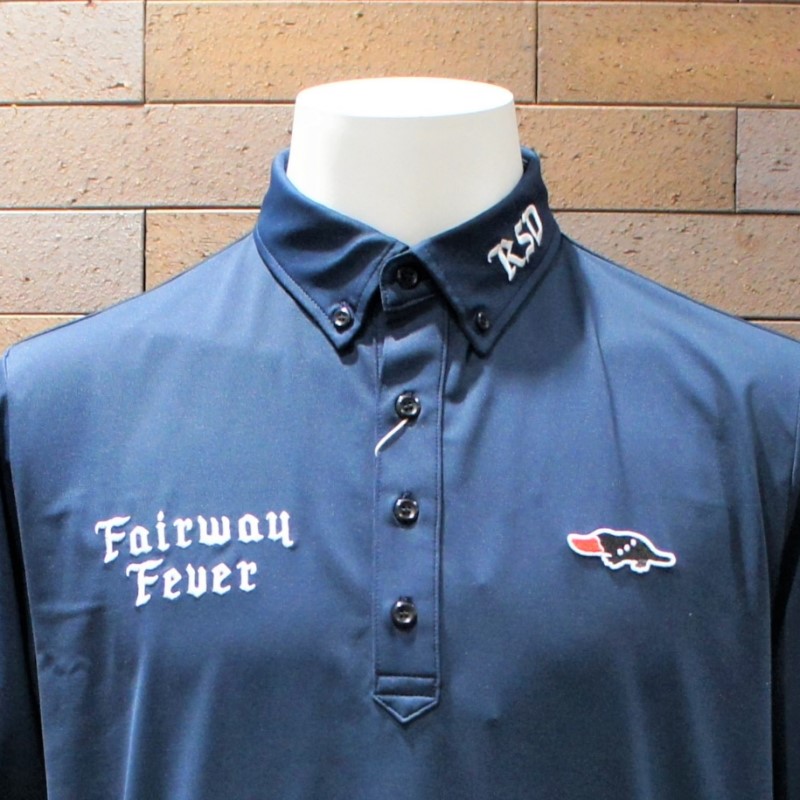 rough＆swell FAIRWAY FEVER TOUR POLO NAVY RSM-22002 ポロシャツ