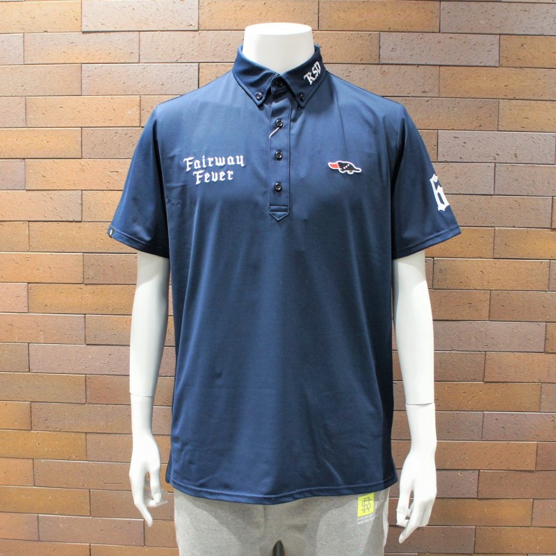 rough＆swell FAIRWAY FEVER TOUR POLO NAVY RSM-22002 ポロシャツ