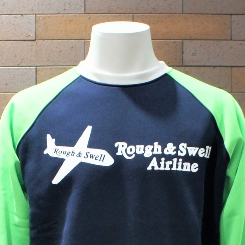 rough＆swell 『AIRLINE SWEAT』 【GREEN】 RSM-21207 スウェット