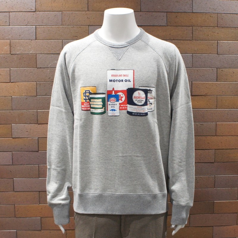 rough＆swell 『OIL CANS SWEAT』 【GRAY】 RSM-23234 スウェット