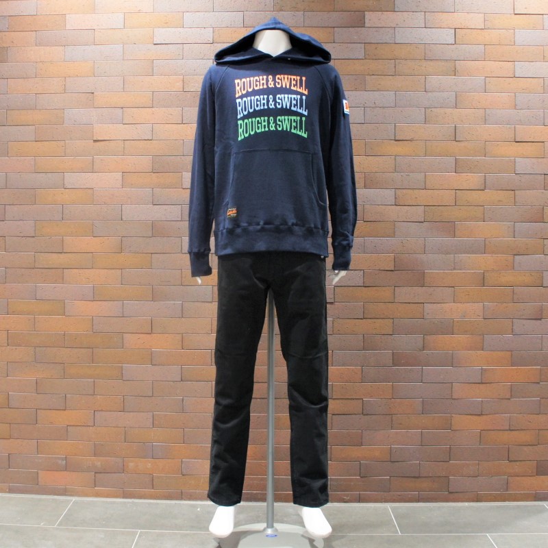 ラフアンドスウェル★パーカー★サイズМ ROUGH & SWELL ラフ＆スウェルパーカー M ネイビー