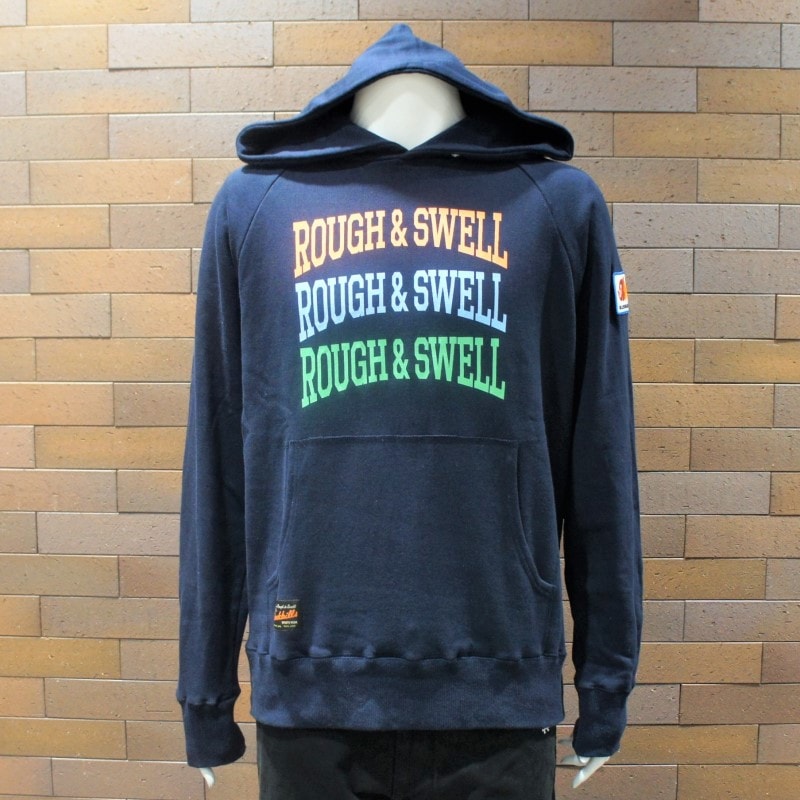 rough&swell コットン パーカー サイズL 美品 ワッペン ROUGH & SWELL