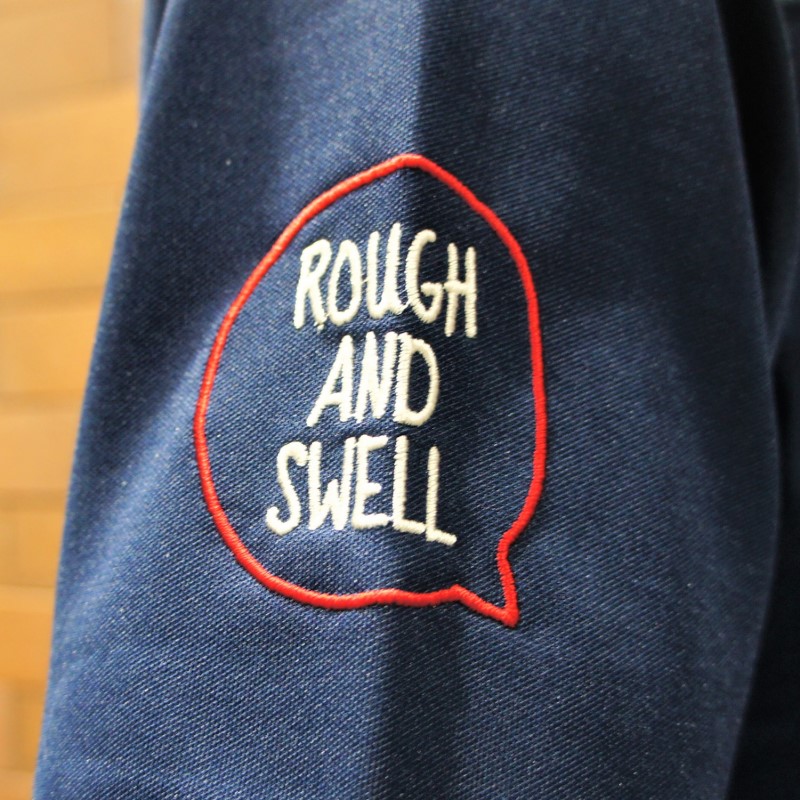 ラフアンドスウェルrough & swell 吸汗速乾ポロシャツワッペン ラフアンドスウェルrough & swell 吸汗速乾ポロシャツワッペン
