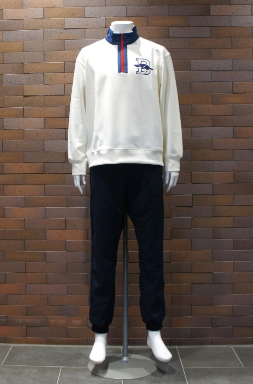 メンズウェア rough & swell BIG D ZIP SWEAT GO/LOOK!（ゴルック）｜rough & swell BIG D ZIP SWEAT ネイビー