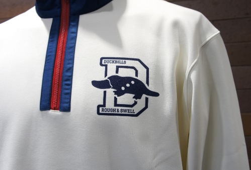 希少！美品！Rough & Swell スウェット　L rough＆swell 『『BIG D ZIP SWEAT』 【WHITE】 RSM-24209