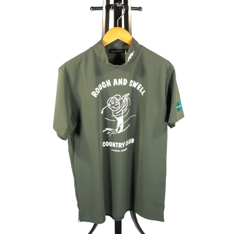 rough and swell ゴルフ モックネック XL セール ラフアンドスウェル rough&swell モックネックシャツ 白