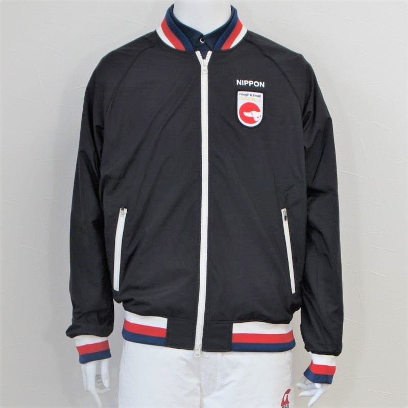 rough＆swell 『TRICOLOR RIB JACKET』 【BLACK】 RSM-19240 ジップ