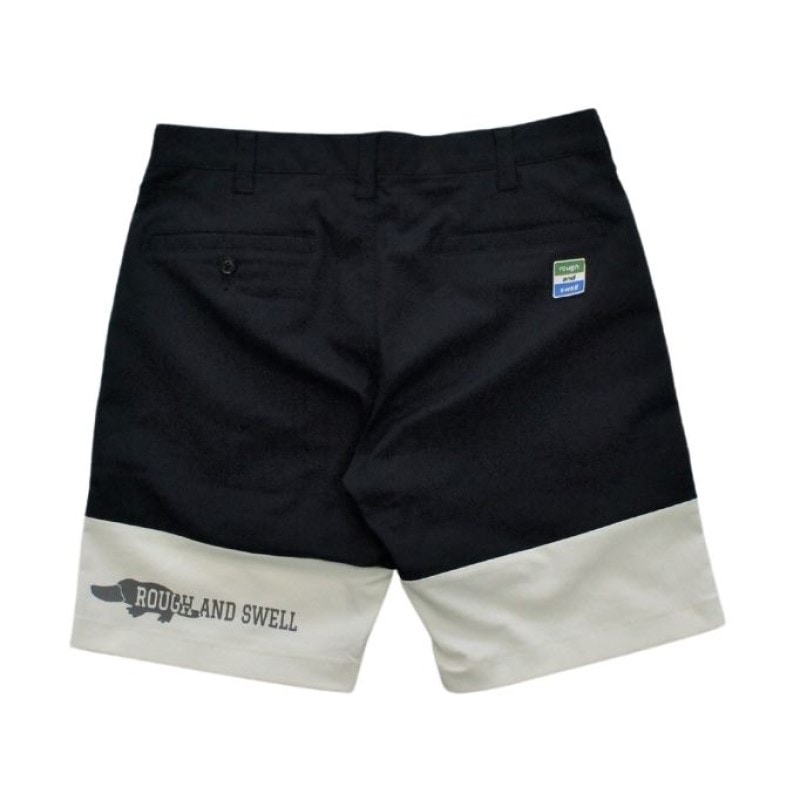 rough & swell ラフアンドスウェル ハーフパンツ M ショートパンツ rough and swell ショートパンツ M ネイビー rough&swell ラフ