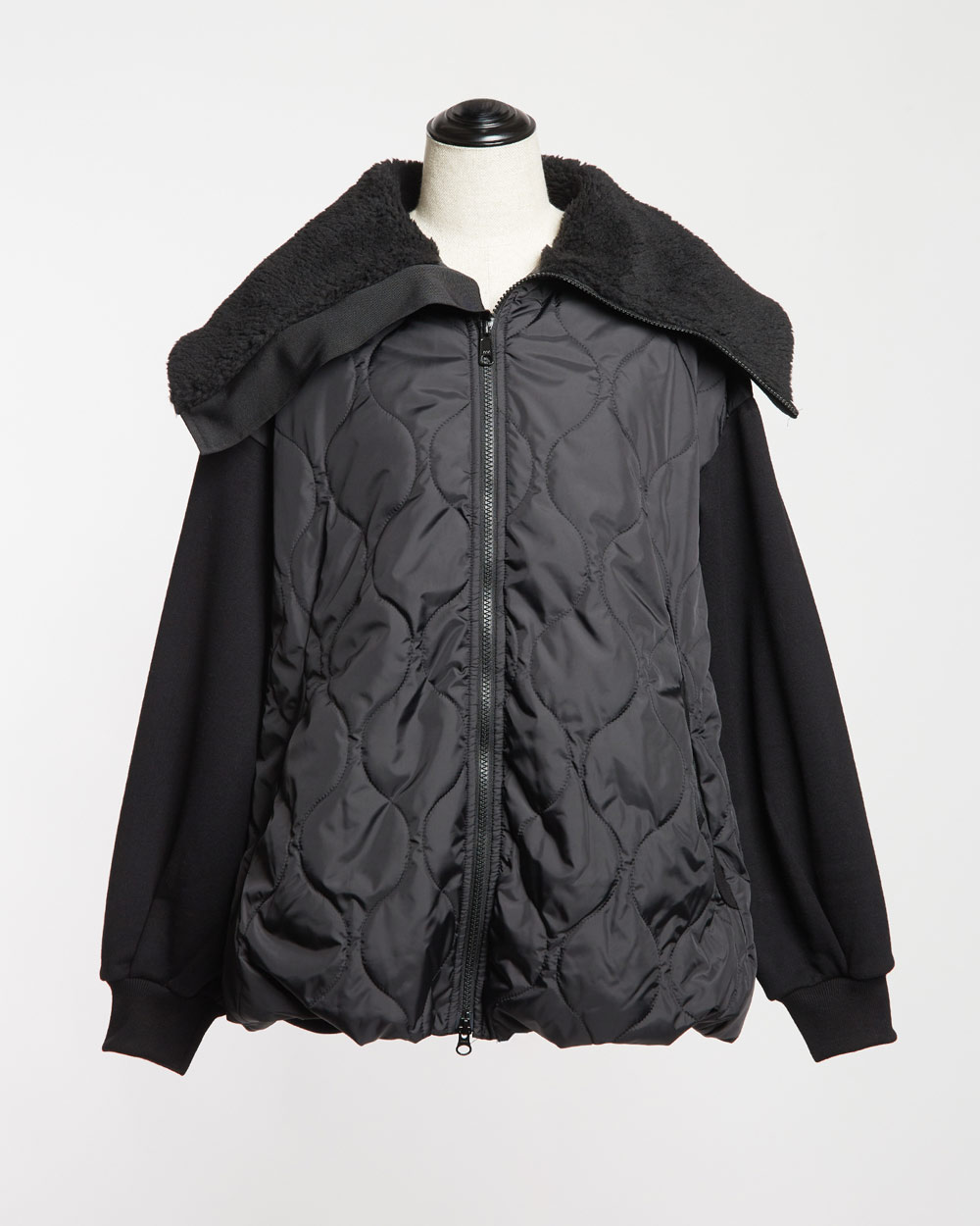 ビッグカラーキルトジャケット