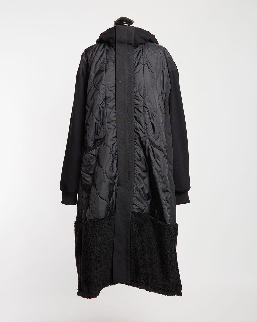 フーデッドキルトコート