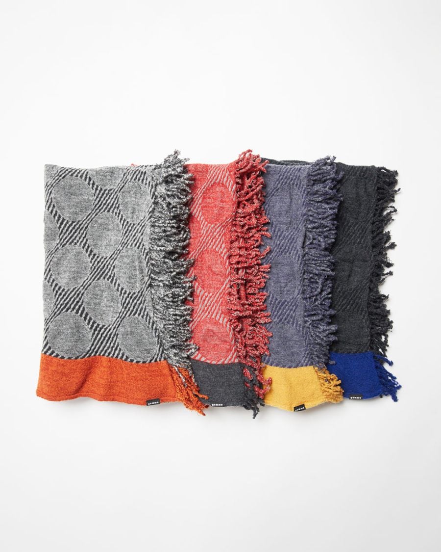 縮絨ドットストール