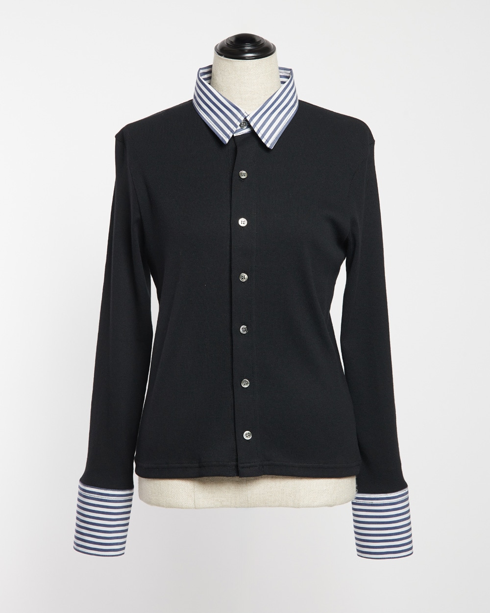 シャツカラーカーディガン