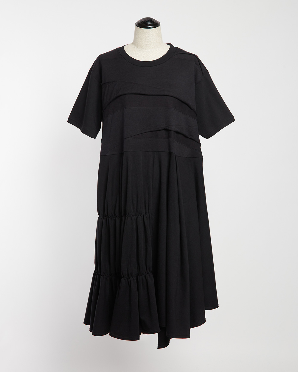 gomme ワンピース gomme（ゴム） ワンピース ミックス切替ワンピース : ZOZOTOWN Yahoo