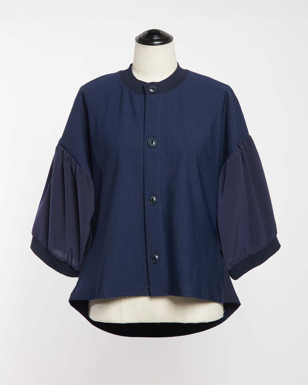 ミックスギャザーカーディガン