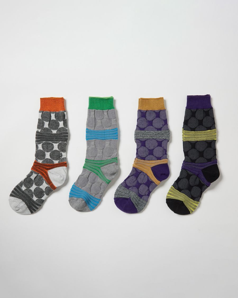 ドット＆ボーダーソックス