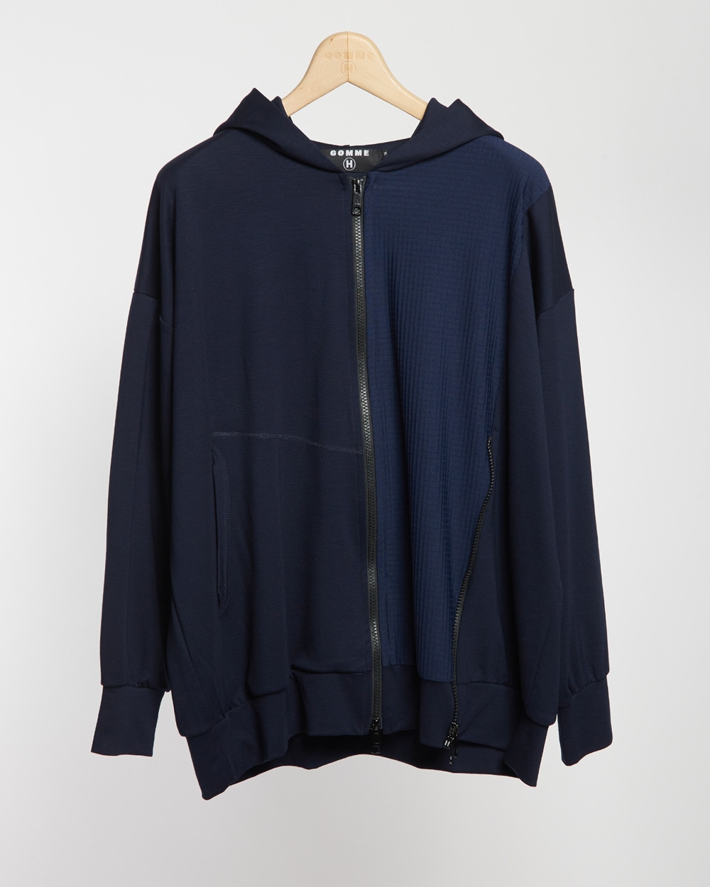 2wayジップパーカー