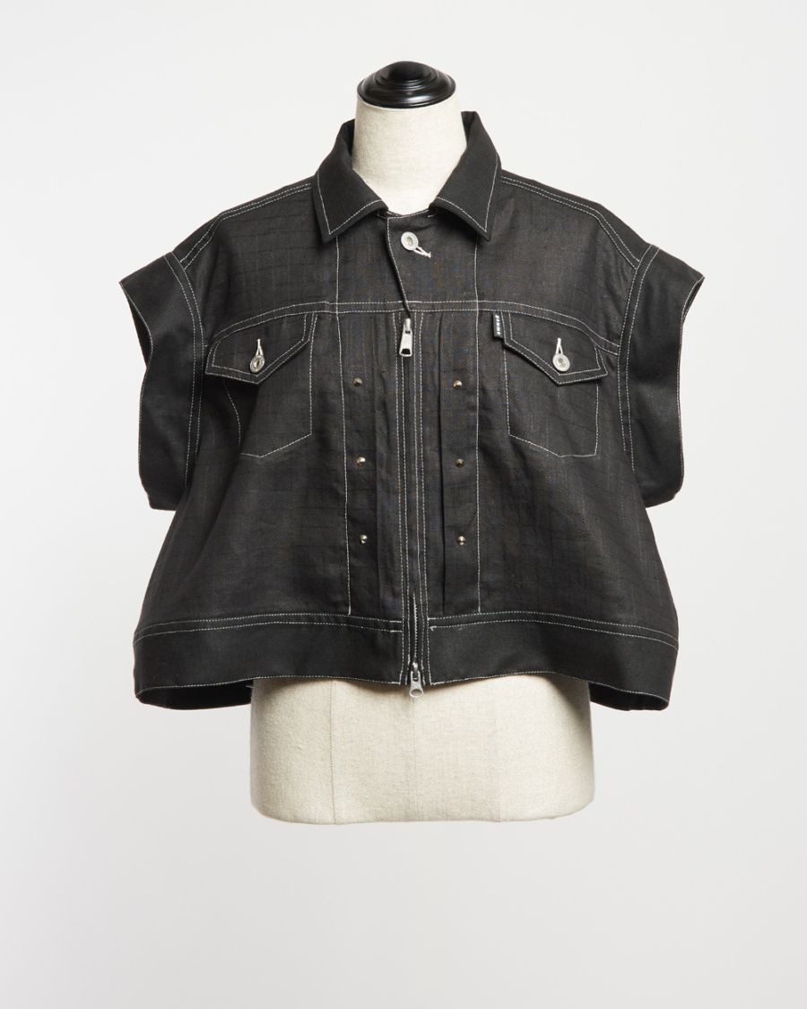 【予約アイテム】スタッズリネンベスト