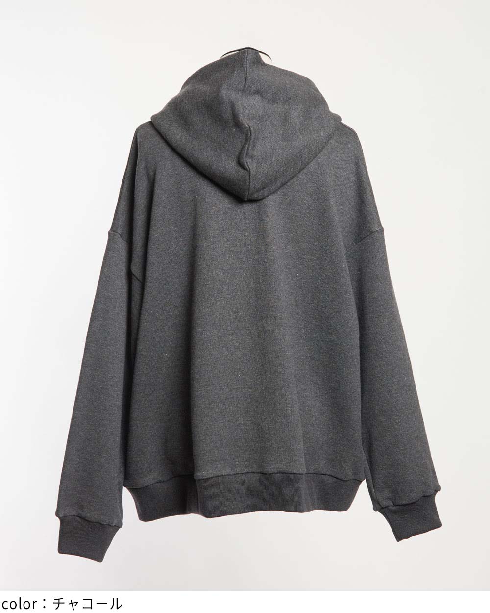 ハーフジップパーカー