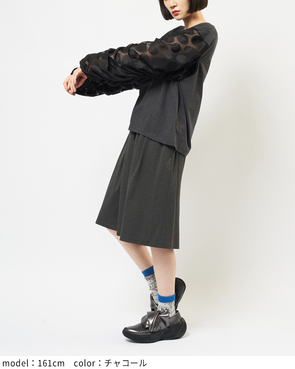 ギャザースリーブＴ