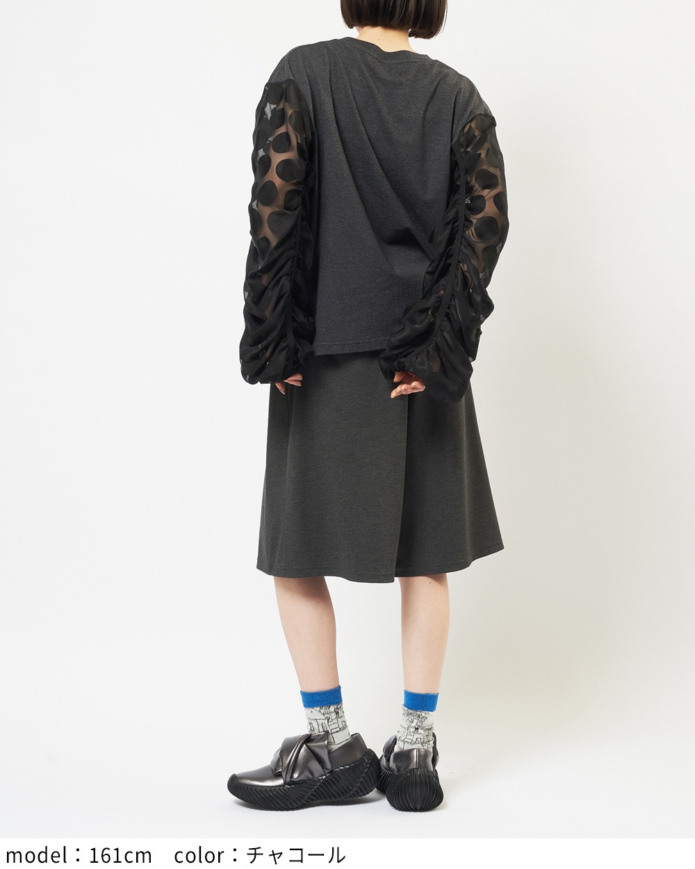 ギャザースリーブＴ