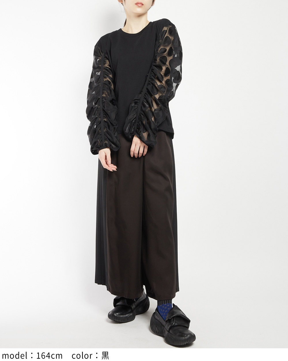 ギャザースリーブＴ