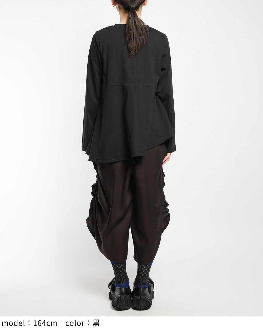 ドットアシメカーディガン