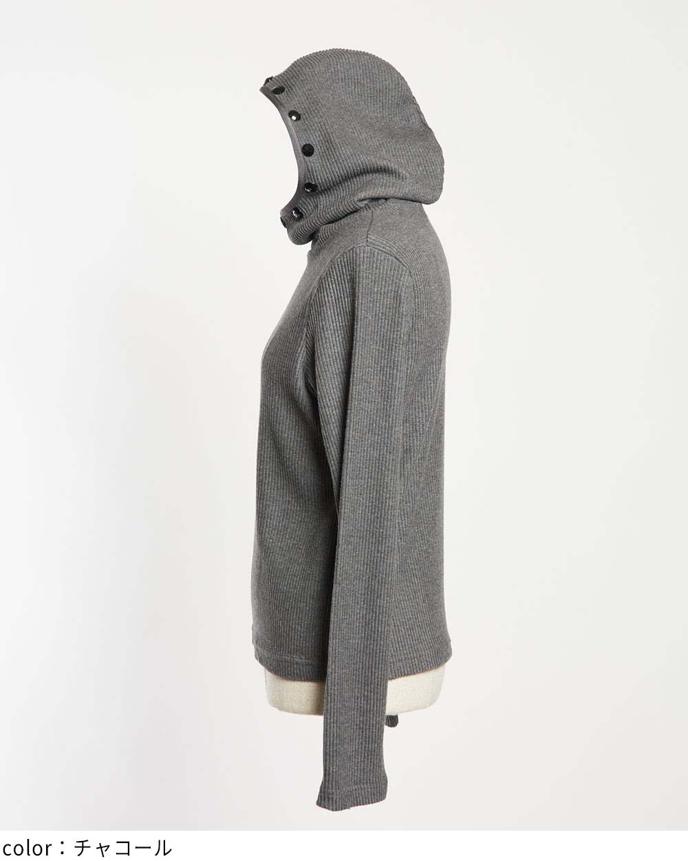 GOMME HOMME ゴムオム　ニットフード付き　 ナイロン　キルト　ベスト gomme】ゴム 公式オンラインショップ