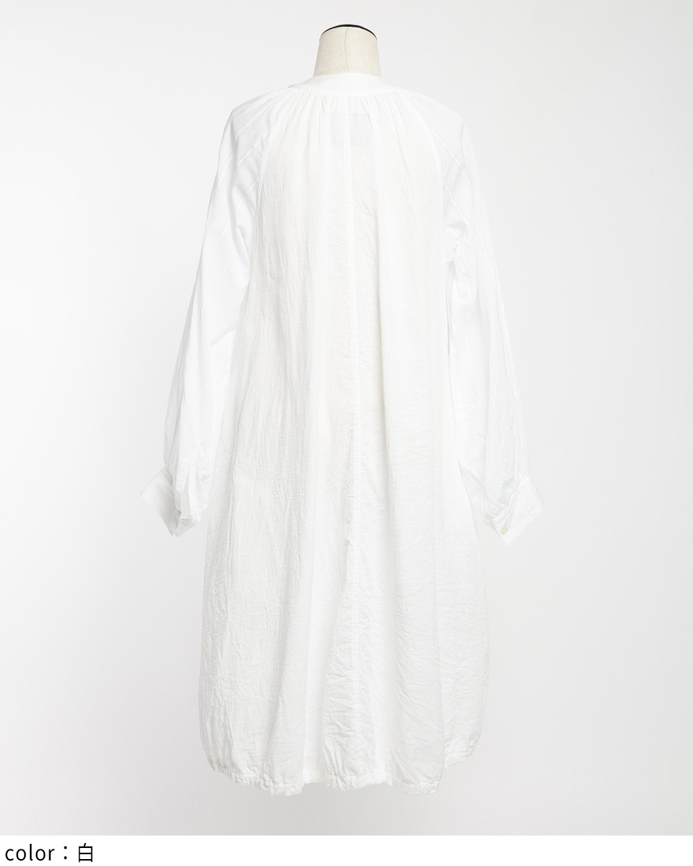 ロングシャツワンピース